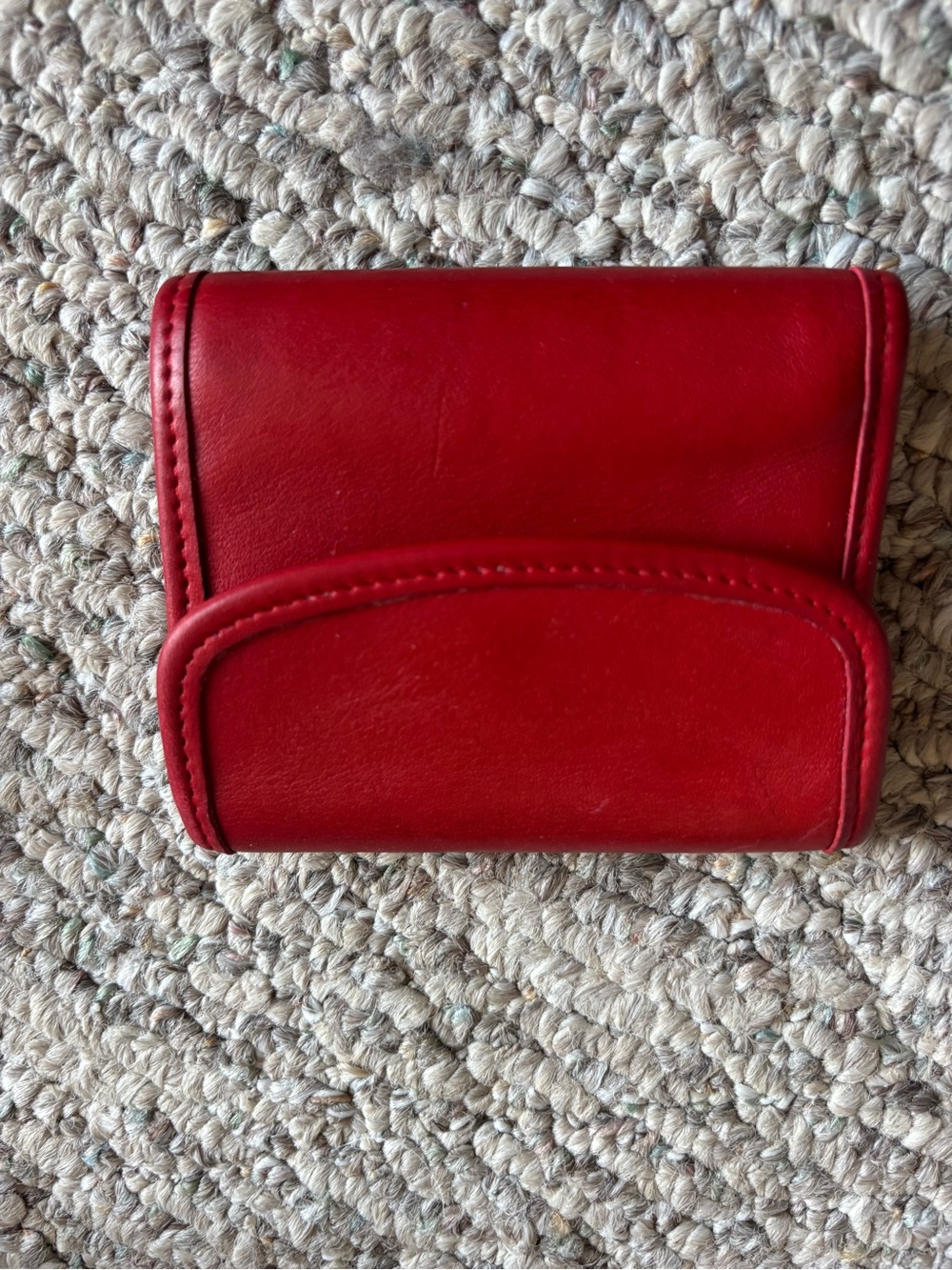 Vintage 70’s early 80’s Compact Red Leather Wallet